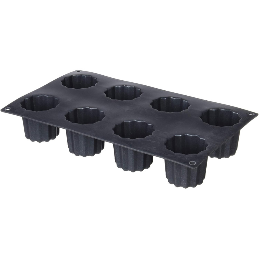 Patisse: Starflex Moule à canelés bordelais en silicone 8 pièces Patisse: Starflex Moule à canelés bordelais en silicone 8 pièces