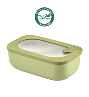 Guzzini: Store & Go Boite hermétique rectangle kaki avec couvercle & couverts