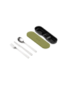 Guzzini: Store & Go Boite hermétique rectangle kaki avec couvercle & couverts