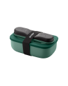 Guzzini: Store & Go Boite hermétique rectangle vert sapin avec couvercle & couverts