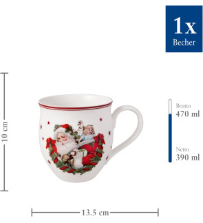 Villeroy & Boch: Toy's delight Grand Mug Père Noël 34 cl