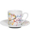Konitz:  Tasse expresso et sous-tasse Notes de musique 9,5 cl