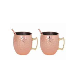 Cosy & Trendy: Duo de Moscow mule 450 ml avec pailles