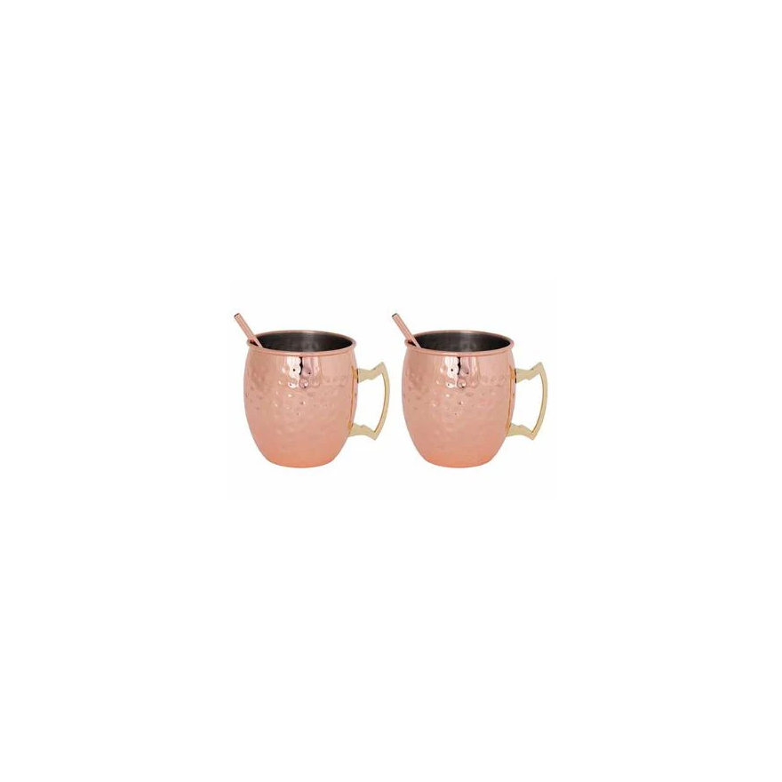 Cosy & Trendy: Duo de Moscow mule 450 ml avec pailles