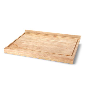Continenta: Rubberwood werkblad met rand 49 cm