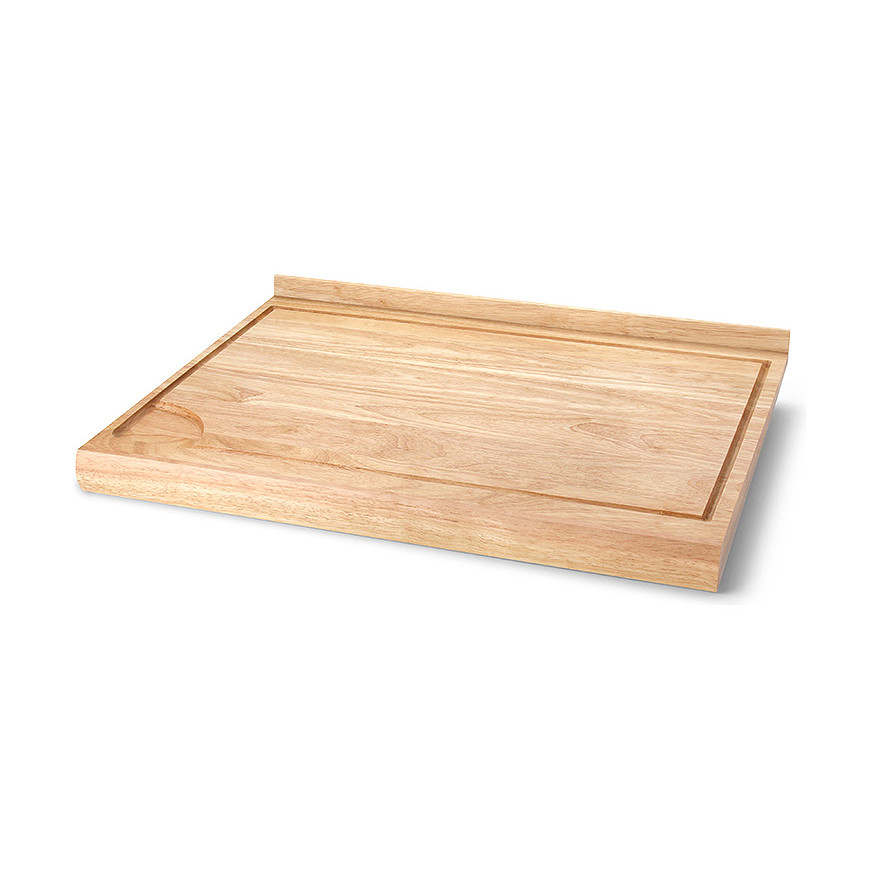 Continenta: Rubberwood werkblad met rand 49 cm Continenta: Rubberwood werkblad met rand 49 cm