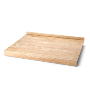 Continenta: Rubberwood werkblad met rand 49 cm