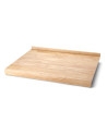 Continenta: Rubberwood werkblad met rand 49 cm Continenta: Rubberwood werkblad met rand 49 cm