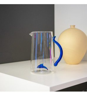 WD Lifestyle: Cruche en borosilicate 1,5L avec dauphin en verre