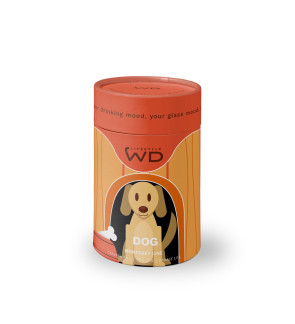WD Lifestyle: Borosilicaatkan van 1,5 liter met gekleurde glazen hond