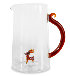 WD Lifestyle: Borosilicaatkan van 1,5 liter met gekleurde glazen rendier