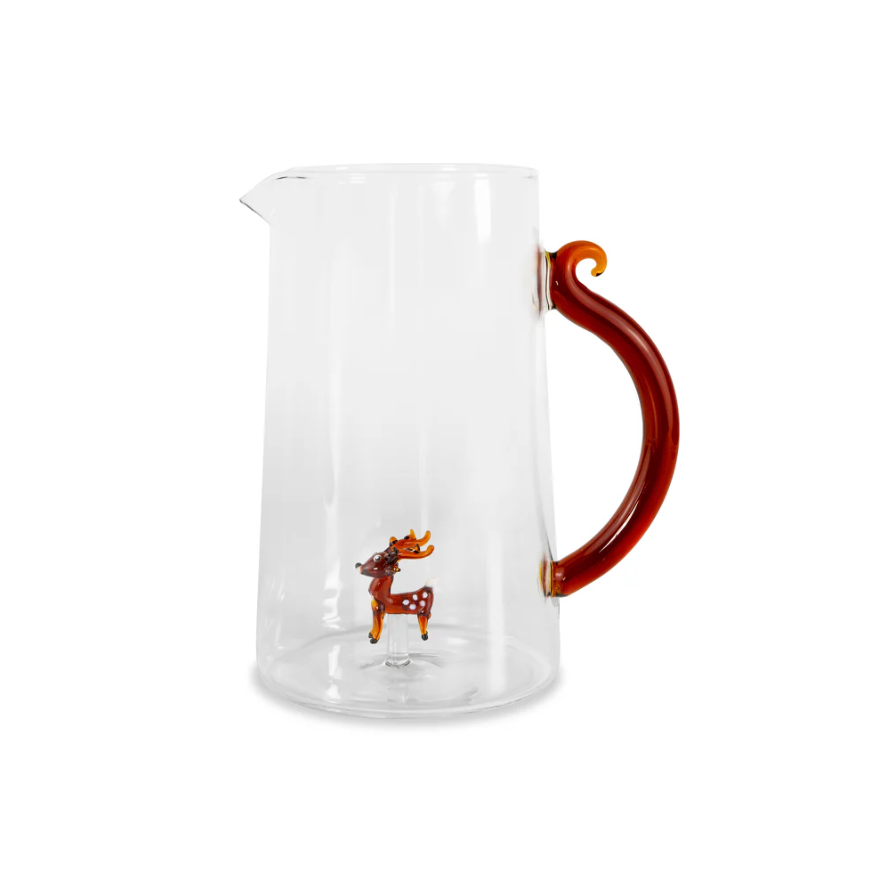 WD Lifestyle: Borosilicaatkan van 1,5 liter met gekleurde glazen rendier WD Lifestyle: Borosilicaatkan van 1,5 liter met gekleurde glazen rendier