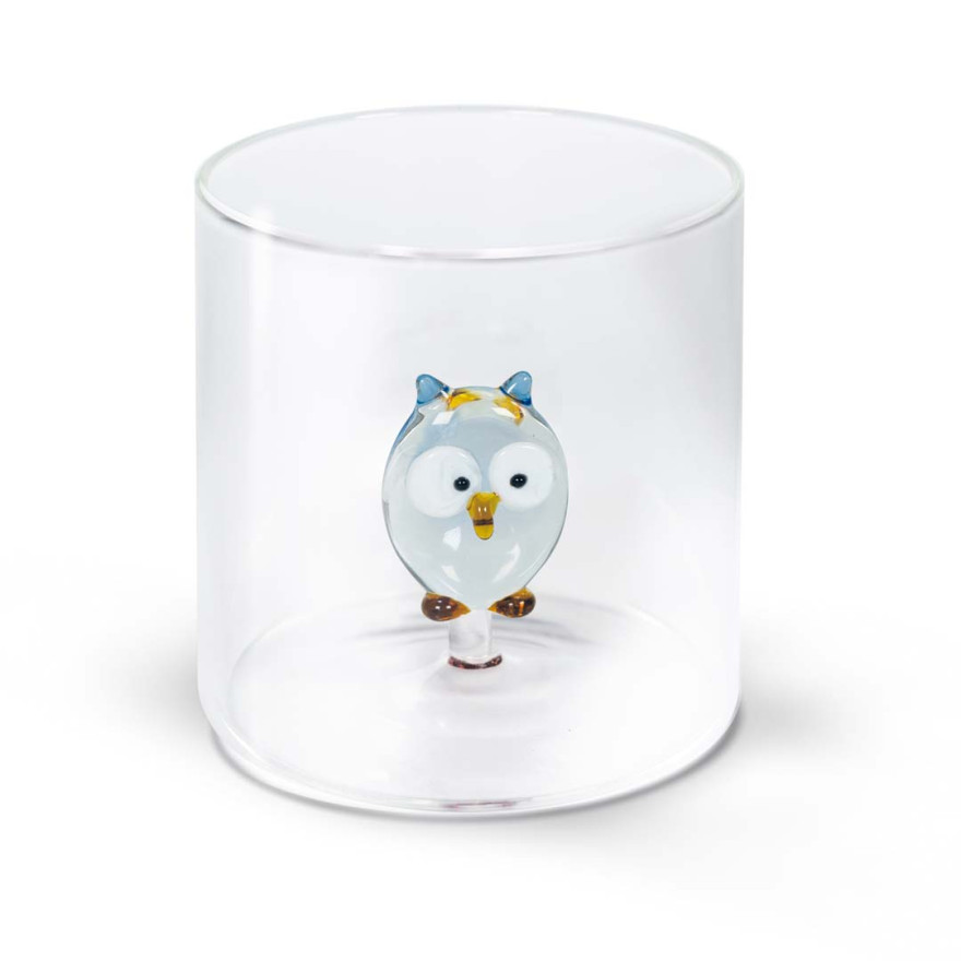 WD Lifestyle: Gobelet en borosilicate 250 ml avec hibou en verre WD Lifestyle: Gobelet en borosilicate 250 ml avec hibou en verre