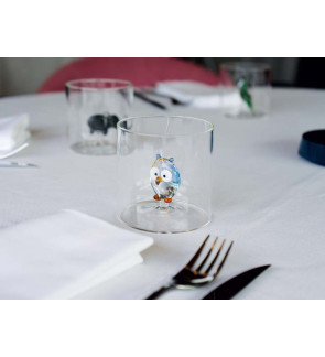 WD Lifestyle: 250 ml borosilicaatbeker met een gekleurd uil