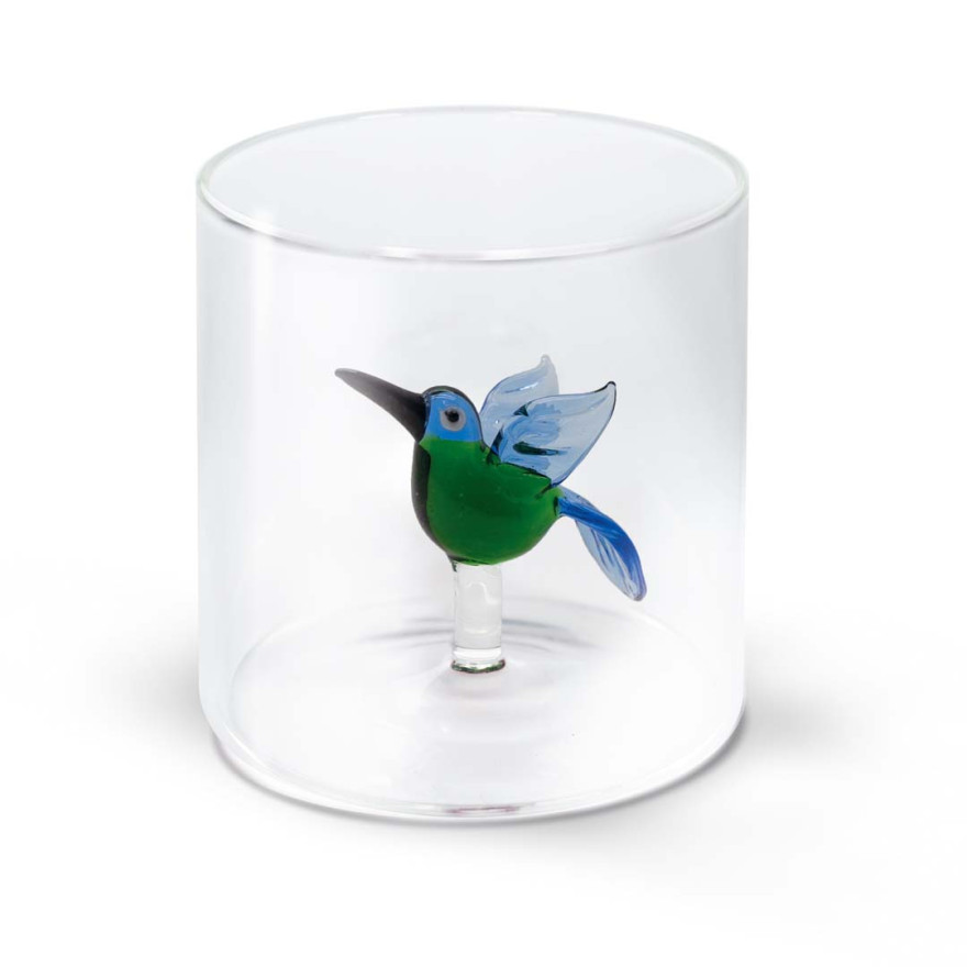 WD Lifestyle: Gobelet en borosilicate 250 ml avec colibri en verre WD Lifestyle: Gobelet en borosilicate 250 ml avec colibri en verre