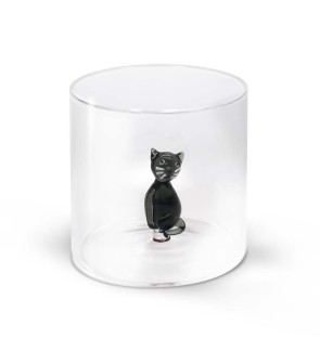 WD Lifestyle: 250 ml borosilicaatbeker met een gekleurd kat