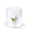 WD Lifestyle: 250 ml borosilicaatbeker met een gekleurd vlinder