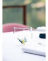 WD Lifestyle: Gobelet en borosilicate 250 ml avec papillon en verre