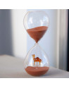 WD Lifestyle: Grand Sablier en borosilicate 30 min avec chameau en verre