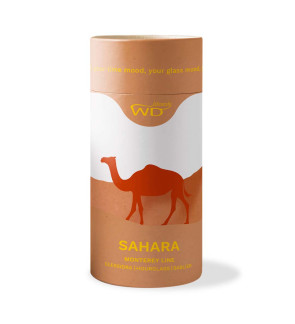 WD Lifestyle: borosilicaat zandloper 30 min met glazen kameel