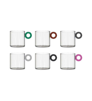 WD Lifestyle: Set de 6 verres à café en borosilicate 100 ml