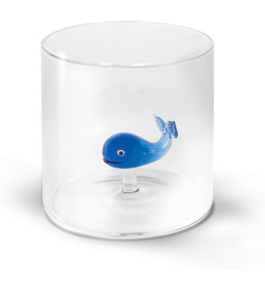 WD Lifestyle: 250 ml borosilicaatbeker met een gekleurd whale