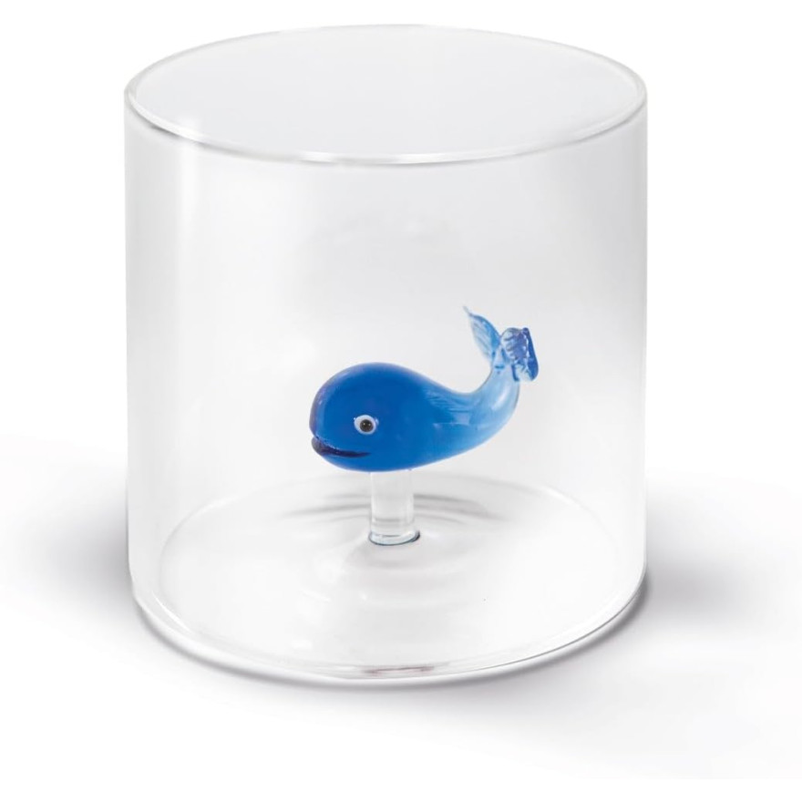 WD Lifestyle: 250 ml borosilicaatbeker met een gekleurd whale
