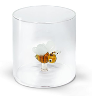 WD Lifestyle: 250 ml borosilicaatbeker met een gekleurd bij