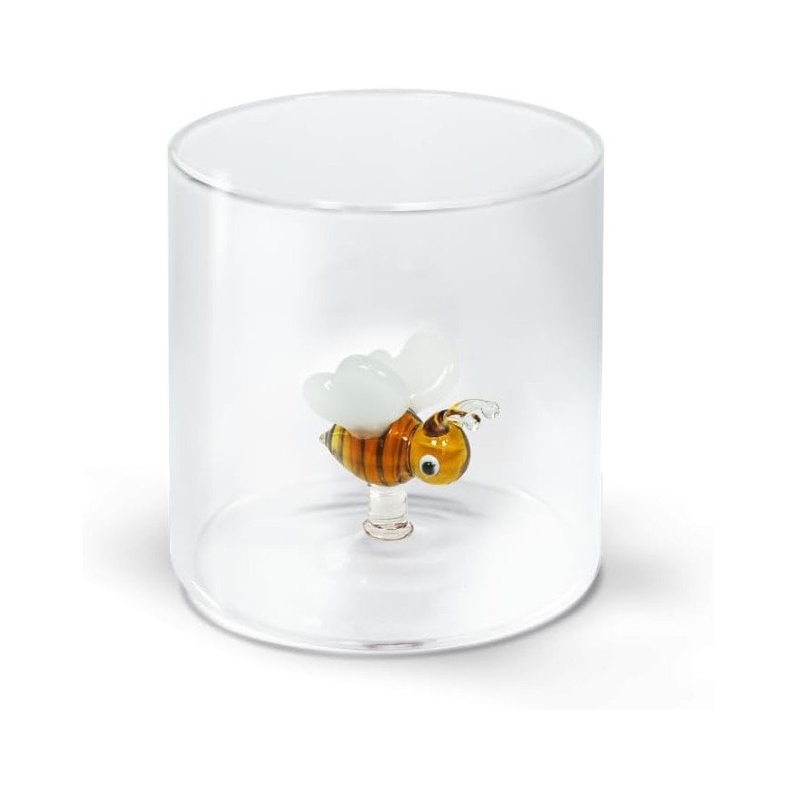 WD Lifestyle: 250 ml borosilicaatbeker met een gekleurd bij