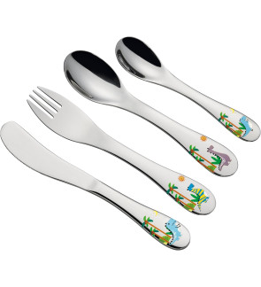 Cilio: Set de 4 couverts pour enfants dinosaures