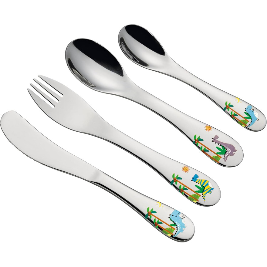 Cilio: Set de 4 couverts pour enfants dinosaures