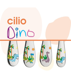Cilio: Set de 4 couverts pour enfants dinosaures