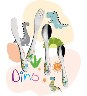 Cilio: Set de 4 couverts pour enfants dinosaures