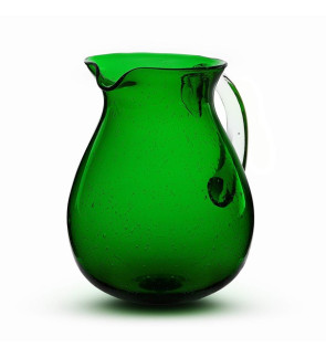 Memento: Cruche en verre soufflé 1,6L Emeraude
