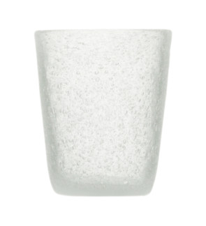 Memento: Geblazen glazen waterbeker 30cl Wit