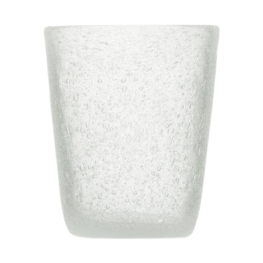 Memento: Geblazen glazen waterbeker 30cl Wit
