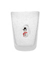 Memento: Gobelet à eau en verre soufflé 30cl Bonhomme de neige