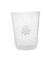 Memento: Gobelet à eau en verre soufflé 30cl Flocon