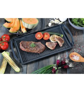 Küchenprofi: Plancha en fonte grill noire 38 cm PROVENCE