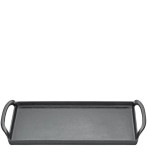 Küchenprofi: Plancha en fonte lisse noire 38 cm PROVENCE