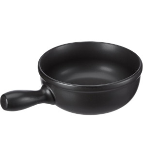 Spring Swiss Design: ECO noir Caquelon seul pour fondue à fromage/viande