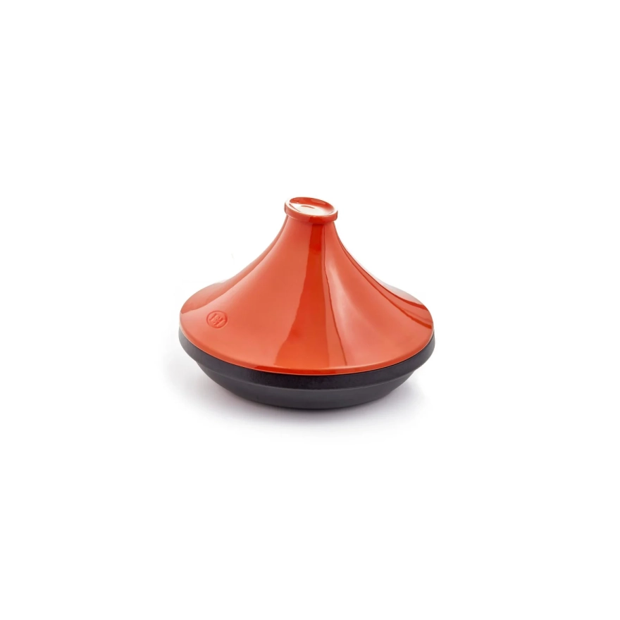 Emile Henry: Delight Colorama Zwart/Oranje Tajine 32 cm