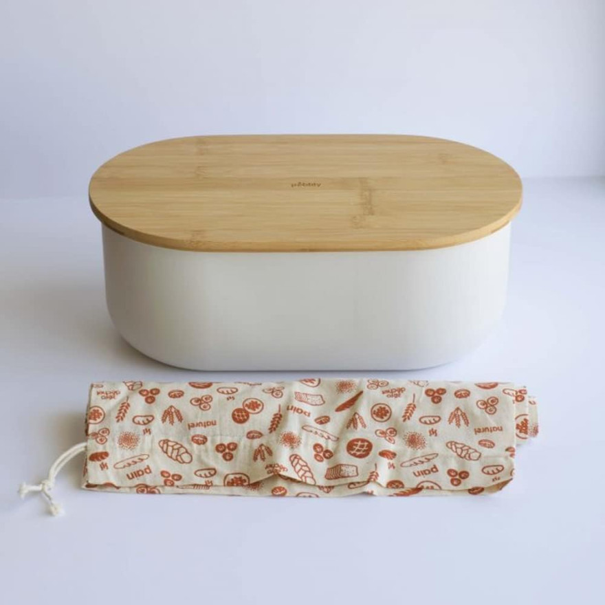 Pebbly:  4-delige broodtrommelset, witte