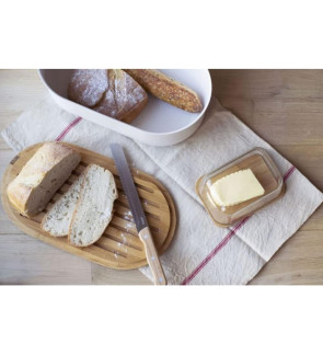 Pebbly: Set 4 pièces Boite à pain blanc