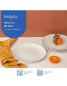 Mikasa: Chalk Set van 4 porseleinen dinnerborden