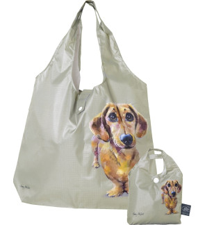 Ihr: Shopping bag beige chien