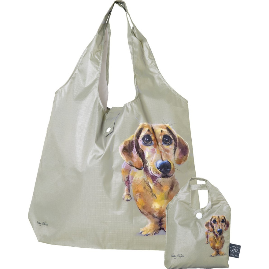 Ihr: Shopping bag beige chien