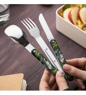 Akinod:  Set van 3 magnetisch reis-/picknickbestek Jungle