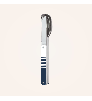 Akinod:  Set van 3 magnetisch reis-/picknickbestek Marinière