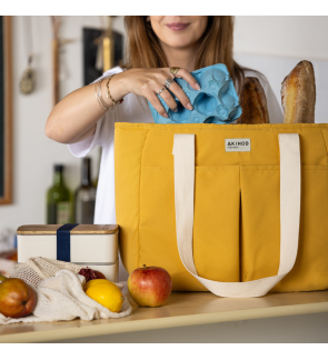 Akinod: Shopping bag isotherme jaune